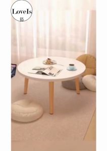 โต๊ะพับได้ทรงกลม สำหรับการบ้าน/WFH หรือการนั่งรับประทานอาหาร 60cm/35cm