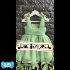 Jennifer Dress | Baju Katun Anak Perempuan & Dewasa | Kostum Pesta Ulang Tahun Toyobo Murah Azzafran