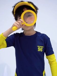 🌹พร้อมส่ง🌹ชุดว่ายน้ำเด็ก 2ชิ้น ชุดว่ายน้ําเด็กชาย แขนยาว+ขาสั้น ชุดสําหรับเด็ก เนื้อผ้านุ่มใส่สบาย กันUV ชาย-หญิง