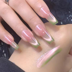 Sơn Móng Tay Gel Mắt Mèo Màu Xanh Lá Cây 12ML Chất Liệu Thủy Tinh Màu Hồng Làm Trắng Da Bằng Tia UV Trong Suốt Như Băng Mẫu Mới Phổ Biến Năm 2025 Bán Lẻ Từng Lọ