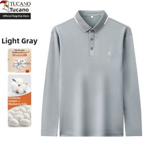 TUCANO | Antibacterial Silk Long Sleeve Polo Shirt