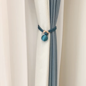 1PCS Classic Style Magnetic Curtain Tiebacks Metal Drapery Holdbacks Simple Elegant Curtain Holders for Home Decor