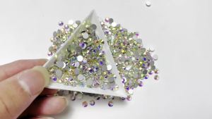 Super Glitter Crystal AB Rhinestones SS3-SS50 Non Hot Fix FlatBack Strass Fabric Garment Nail Art Rhinestones Decorations F0175