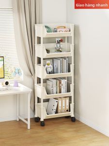 QINQI | Mobile Multi-layer Bookshelf Book Storage Organizer