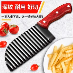 Stainless Steel Wave Knife Multi-Function Kitchen Vegetable Slicer Potato Cutter Utility Tool for Cooking And Baking