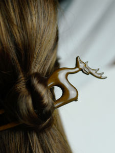 Red Sandalwood Hairpin Chinese Style Hand-carved Simple Womens Hair Accessories for Qipao Daily Hanfu Tea Decoration