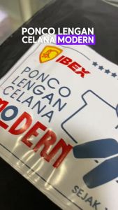 IBEX MODERN PONCO LENGAN CELANA TERABARU JAS HUJAN DEWASA PRIA WANITA JUMBO BAHAN PVC