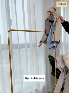 Set 5 móc kẹp váy quần áo liền mạch chất liệu inox 2 đầu kẹp nhúng nhựa PVC chống nhăn Akii Home MT23