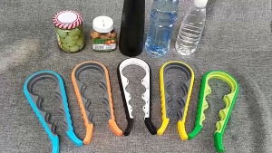 ABS Bottle Opener Jar Cap Twister Can Container Lids Anti Slip Manual Kitchen Tools Pembuka Penutup Botol 4 dalam 1 Pelbagai Saiz Tidak Licin