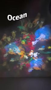 Colorful Ocean World Pattern LED Projector Light Rotating Dancing Lamp for Kids Bedroom Living Room Christmas