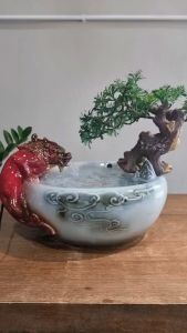 น้ำพุตั้งโต๊ะ รุ่นปี่เซียะกินน้ำรหัสสินค้า10493 ตกแต่งบ้านเสริมฮวงจุ้ย น้ำตกน้ำล้นของขวัญมงคล