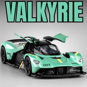 1:32 Scale VALKYRIE Sports Car Model Toy Alloy Diecast Doors Opened Music Light Doors Opened Vehicles Models Christmas Gift