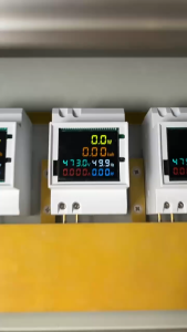 D52-2066 6IN1 Din rail AC Monitor 110V 220V 380V 100A Voltage Current Power Factor Active KWH Electric energy Frequency meter VOLT AMP