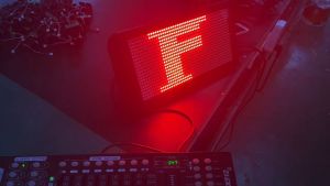 Manila Stock/LED stage light DMX Control 1000w RGB full color English&Number atomic Led strobe light for DJ club party stage