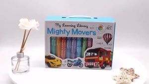 8Pcs Building Blocks My Learning Library Mighty Movers Hardcover by unknown author