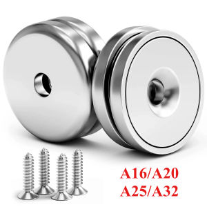 A16/A20/A25/A32 disc magnets with screw hole ultra-strong grip versatile for kitchen workshop notice boards pantry storage