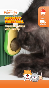 Purrfect Minty Ball – Active & Happy Playtime with Catnip for Cats