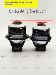 Ngắn 75w Đôi Cốc Đèn Led Đèn Xe Ô Tô Sửa Đổi Siêu Sáng Ánh Sáng Tập Trung Thông Minh Khởi Động Nhanh Ống Kính 3 Inch