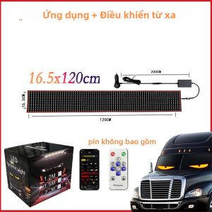 Màn Hình Hiển Thị Ma Trận Điểm Ảnh Mắt Xe Tải Lớn Đèn Nhắc Nhở Cửa Hàng Graffiti Xe Hơi Linh Hoạt Với Hiệu Ứng Chữ Lăn Đèn Tín Hiệu Nội Thất 12V