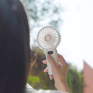 READY STOCK!!! Rechargeable Portable Mini Fan | Handheld USB Charging Fan with Adjustable 4-Speed Wind 现货‼️ 充电便携式迷你风扇 | 手持USB充电风扇 四档风速可调
