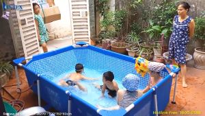 Bể bơi khung kim loại chữ nhật 22m*15m INTEX 28270