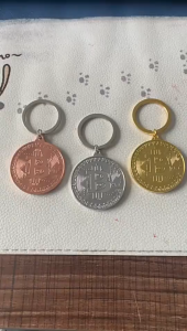 Craft Bitcoin keychainscommemorative Bitcoin keychainsmetal coin keychains Ethereum commemorative Keychain Tahan lama