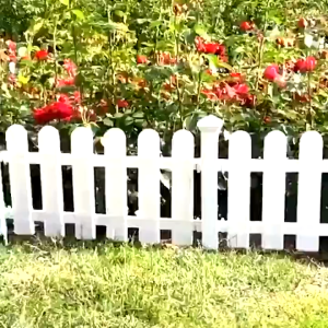 WildPioneer White Plastic Fence Garden Lawn Wedding Fence Jaring Pagar Pokok Pagar Kebun Rumah Halaman Outdoor