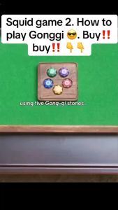 [Toy Set ]Gonggi Squid Game Gonggi Jackstone Game