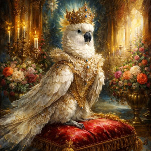 Huacan 5D DIY Diamond Painting Crown Parrot Diamond Mosaic Animal Landscape Complete Kit Decorative paintings Art
