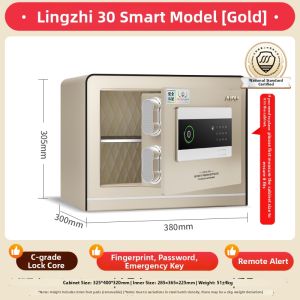 Smart Wi-Fi Remote Home Safe Fire and Theft Protection Fingerprint Password Steel