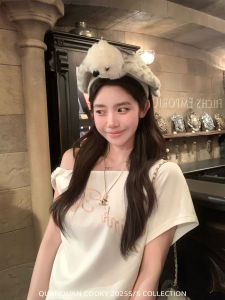 Comfortable Lazy Commute Summer Casual Sport Two-Piece Set T-Shirt Shorts Set Cozy round Neck Short Sleeve Overhead Brand Tagkita