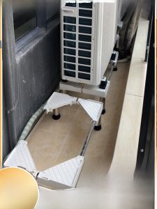 Air Conditioner Outdoor Condenser Base Bracket Shock Absorption Noise Reduction Foot Mat Air Conditioner Bracket Outdoor Condenser Air Conditioner Shelf Neutral Anti-Vibration Pad