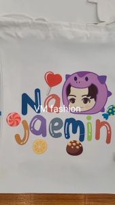 Tas Serut Kanvas Gambar KPOP Lucu / Totebag Kanvas