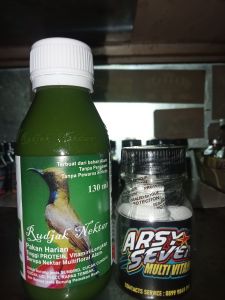 PAKAN BURUNG KOLIBRI RUDJAK NECTAR + ARSY7 BIKIN GACOR  PAKET HEMAT