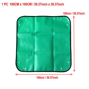 Green And Yellow Planting Mat Gardening Potting Pad Foldable Waterproof Garden Plant Flower Pot Transplanting Mats 3 Sizes
