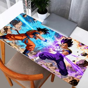 Bandai | Mouse Pad Rubber Table Large Gamer Xxl Mouse Pads Desk Mat Computer Keyboard Gaming Accessories Carpet DBZ Dragon Ball Mousepad