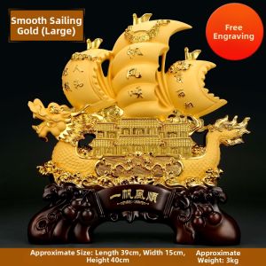Ji Shanyuan | Prosperity Attracting Dragon Boat Decor