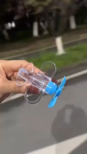 Wind Powered LED Airplane Rotating Light Car Accessory For Motorcycle Decor