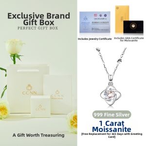 CONGCONGNANIAN | Moissanite S999 Sterling Silver Necklace For Women