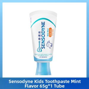 Childrens Fluoride Toothpaste Mint Strawberry Flavor Dental Care Prevents Cavity Strengthens Teeth Baby Oral Hygiene