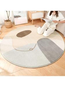  YYBAIO | Simple Design Fake Wool Slip-resistant Carpet Round
