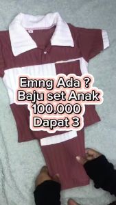 Setelan Hornet Knit Cargo Anak PEREMPUAN Usia 1-10 Tahun Lengan Pendek Celana Panjang Danau Biru