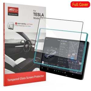 Full Cover Tempered Glass Screen Protector for Tesla Model Y Juniper Model 3 2025 HD Glossy Matte Center Control Film Protection