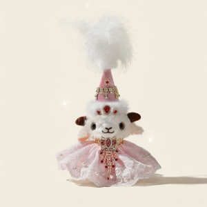 LONGKUI | Cultural and Creative Souvenir Sheep Plush Toy Keychain