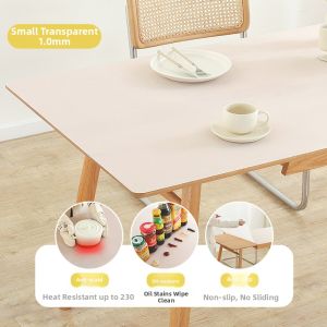 YIMING | Heat-resistant Transparent Food-grade Oil-proof Water-resistant Easy-clean Table Pad