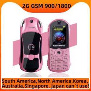Newmind-Push Button Car Mobile Phone Cute Mini Cell Phone Dual Sim2G GSM1000mAh Camera MP3 FM F8 1.8 Inch Telphone