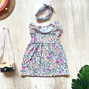 DRESS BAYI PEREMPUAN GRACE FREE HEADBAND BAJU HARIAN ANAK CEWEK BY Little Koda USIA 3-18 BLN MURAH