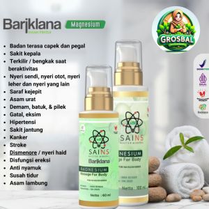 magnesium spray BARIKLANA minyak pijat urut relaxasi BARIKLANA