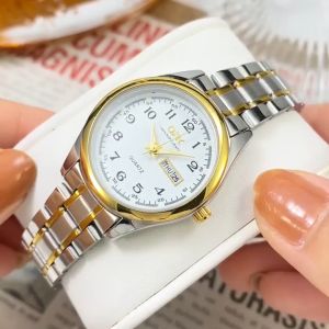 POSHI นาฬิกา ผู้หญิง กันน้ําของแท้ ขนาดหน้าจอ29มม สายสแตนเลส การเคลื่อนไหวของควอตซ์casio เงิน Casual Bussiness Watch