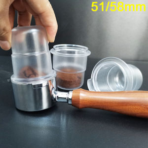 51/58mm Coffee Dosing Cup for 51/58mm Espresso Portafilters Concentrated Extraction 120ml Coffee Powder Cup/Feeder